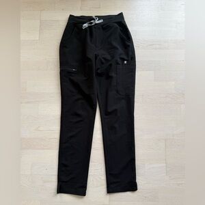 Figs black high waisted tall yola scrub pants Perfect